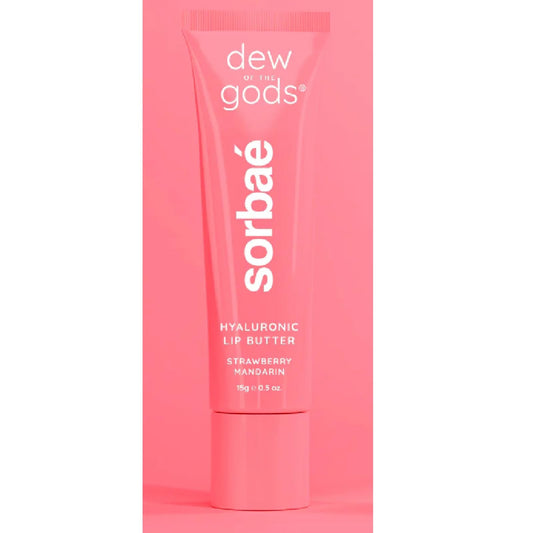 Dew Of The Gods- Sorbaé Hyaluronic Lip Butter in STRAWBERRY MANDARIN 15g/0.5oz Beauty and Personal Care Dew Of The Gods