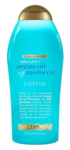 Ogx Body Lotion Argan Oil Of Morocco Extra Hydrating 19.5 Ounce (577ml) (Pack of 3) Beauty & Personal Care OGX