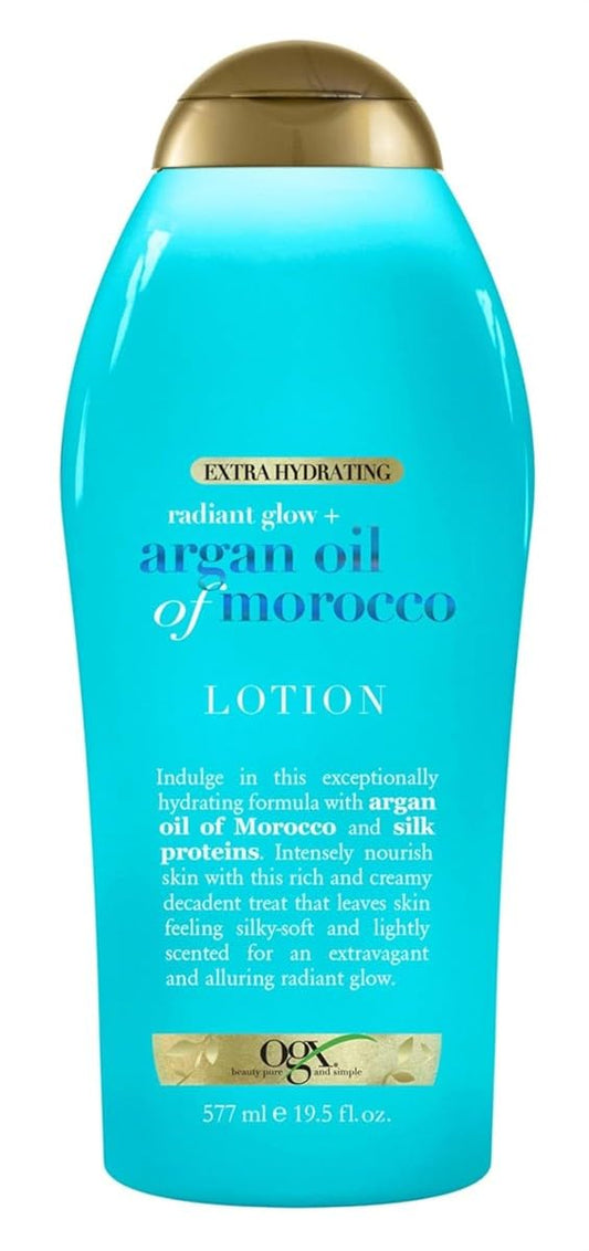 Ogx Body Lotion Argan Oil Of Morocco Extra Hydrating 19.5 Ounce (577ml) (Pack of 3) Beauty & Personal Care OGX