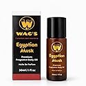WagsMarket Egyptian Musk Oil, Choose from Roll On to 0.33oz - 4oz Glass Bottle, (1oz Roll On) Beauty & Personal Care WagsMarket