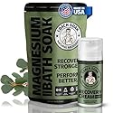 Coach Soak Recovery Bath Soak & Magnesium Cream - Bath Salt (3 lb) & Magnesium Lotion (3.4 oz) - Natural Recovery Cream & Fast-Absorbing Pure Flakes Beauty & Personal Care Coach Soak