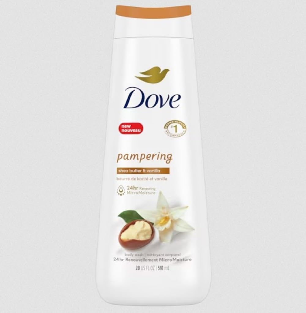 Dove Pampering Body Wash, Shea Butter & Vanilla, 23 FL OZ Beauty & Personal Care Dove
