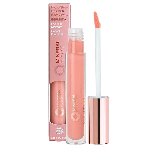 Mineral Fusion, Lip Gloss Hydro Shine Bermuda, 0.15 Fl Oz Beauty & Personal Care Mineral Fusion