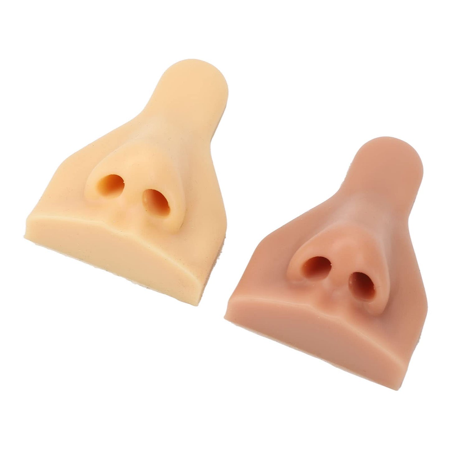 2pcs 3D Nose Model, Soft Silicone Nose Model, Flexible Model Body Part Displays High Simulation Nose Model Body Part Displays for Piercing Practice Beauty and Personal Care Luqeeg