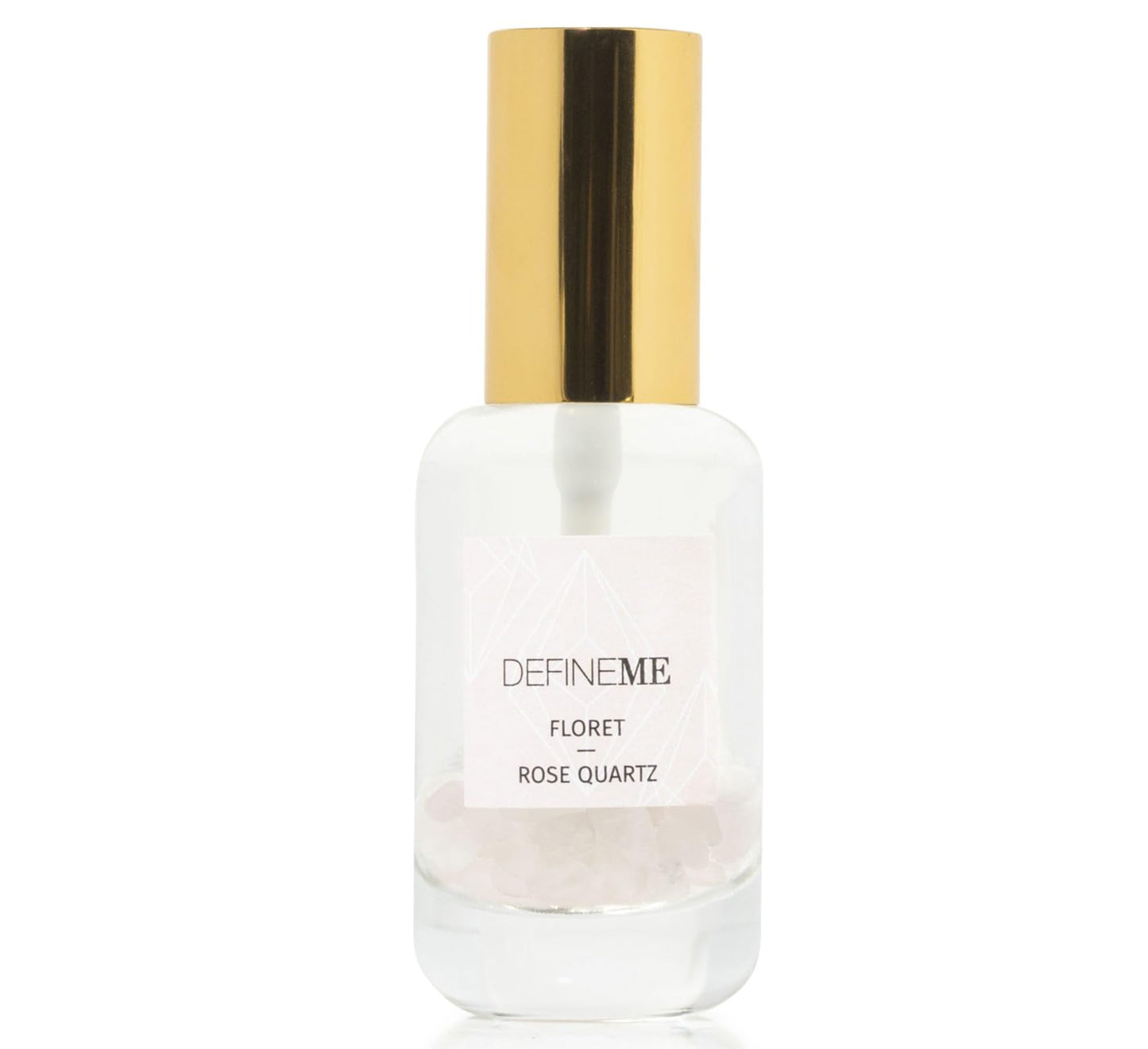 DefineMe Rose Quartz Crystal Infused Natural Perfume Mist, Floret Scent, 0.95 FL OZ, Award Winner 2024 Universal Beauty Awards Beauty & Personal Care DefineMe