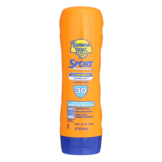 Banana Boat Sport Ultra SPF 30 Sunscreen Lotion, 8oz | Banana Boat Sunscreen SPF 30 Lotion, Oxybenzone-Free, Sunblock, Water Resistant, 8oz Beauty & Personal Care Banana Boat