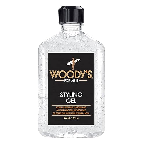 Woody's Styling Gel for Men - Alcohol-Free Men's Hair Gel with Light to Medium Hold, No Crunch, Touchable Finish, 12 fl oz Beauty & Personal Care Woody's