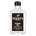 Woody's Styling Gel for Men - Alcohol-Free Men's Hair Gel with Light to Medium Hold, No Crunch, Touchable Finish, 12 fl oz Beauty & Personal Care Woody's