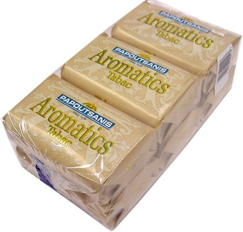 Papoutsanis Aromatics Greek Soap Tabac 6 PACK of 4 Oz Bars Beauty & Personal Care Papoutsanis
