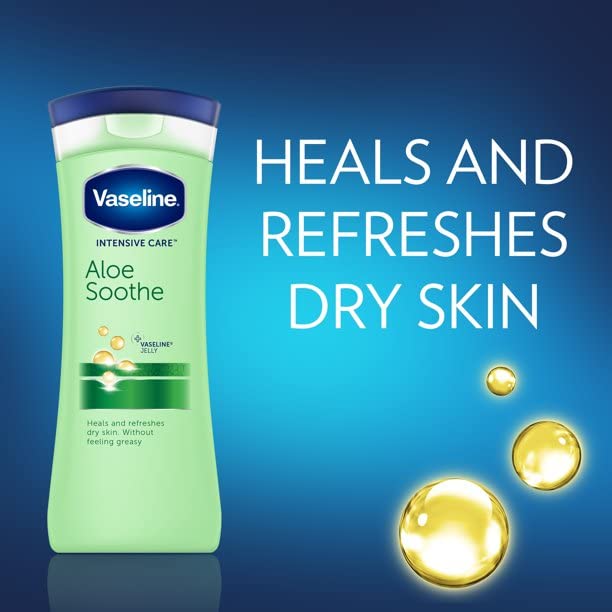 Vaseline Intensive Care Lotion for Dry Skin, Aloe Soothe, 10 FL OZ Beauty & Personal Care Vaseline