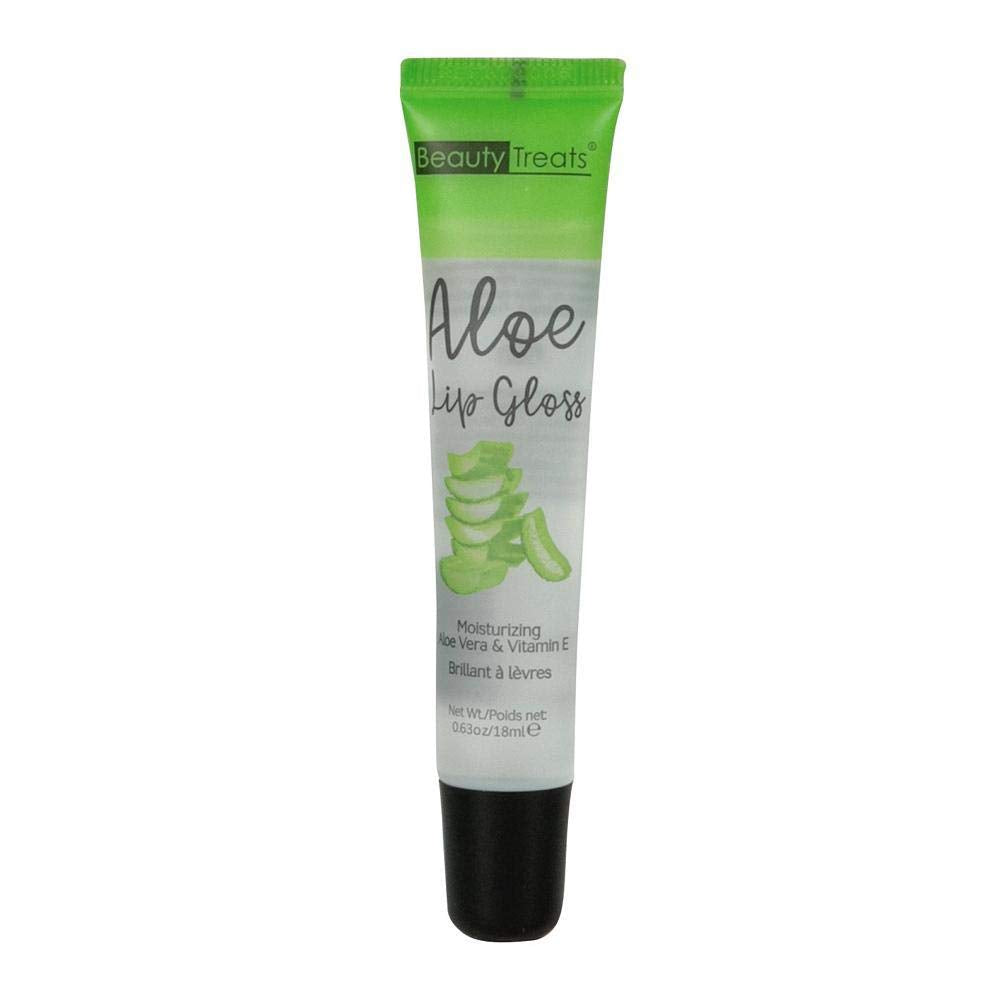 2 pcs Beauty Treats Aloe Lip Gloss Moisturizing Aloe Vera & Vitamin E Beauty & Personal Care Beauty Treats