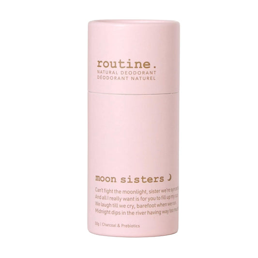 Routine. Natural Deodorant Moon Sisters (Activated Charcoal) Deo Stick - 1.7 Fluid Oz. Natural Deodorant Aluminum Free Natural Deodorant For Women Beauty and Personal Care Routine
