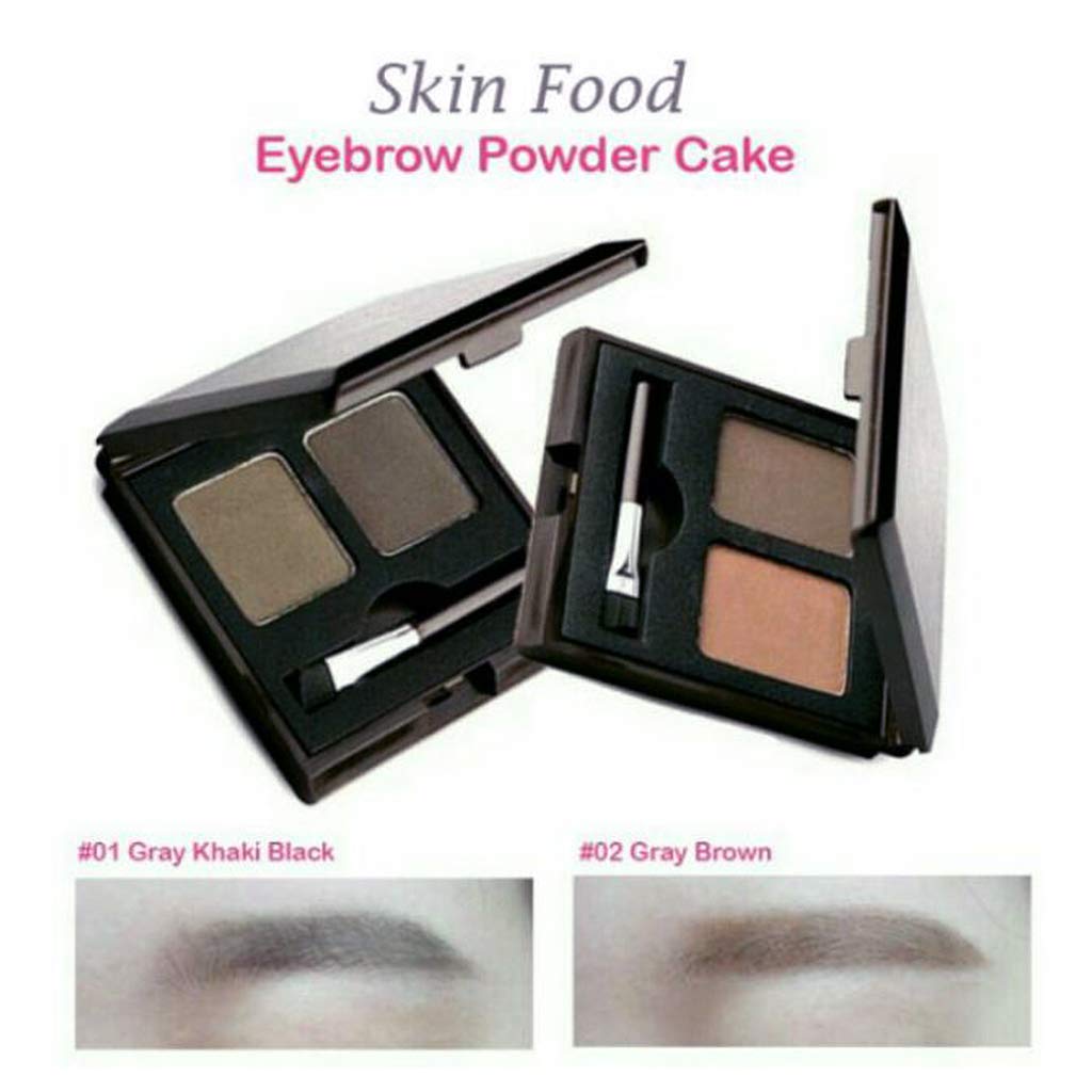 SKINFOOD Choco Eyebrow Powder Cake from Real Cacao - Eyebrow Powder Duo Palette with Minerals - Great Gifts Ideas for Women, Mom, Teacher, Officemate Beauty & Personal Care SKINFOOD 1957