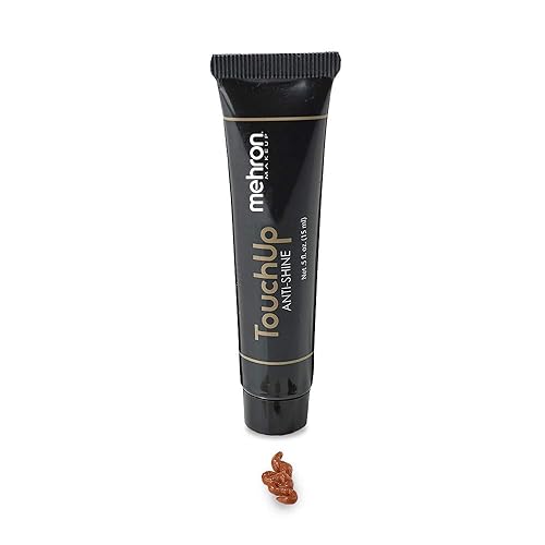 Mehron Makeup TouchUp Anti-Shine Gel | Matte Primer Face Makeup | Finishing and Primer Gel (Dark Tint) Beauty & Personal Care Mehron