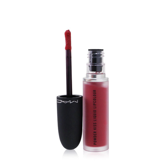 MAC Cosmetics Powder Kiss Liquid Lipcolour - 988 A Little Tamed (Mid-tone pink with yellow undertones) - 0.17 fl oz / 5 mL Beauty & Personal Care MAC