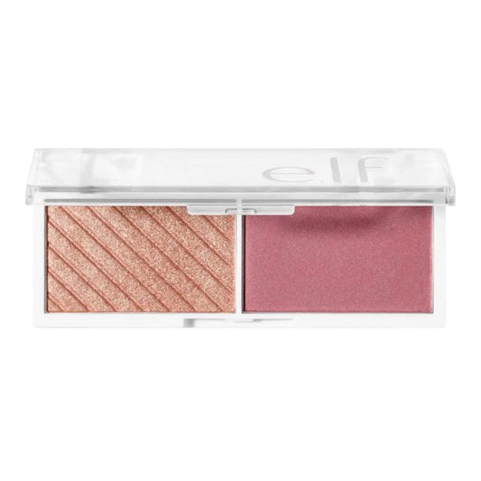 e.l.f. Cosmetics Bite-Size Face Duo, Highlighter, Bronzer & Blush Palette, Highly Pigmented, Pomegranate, 0.049 Oz (1.4g), 0.049 ounces Beauty & Personal Care e.l.f.