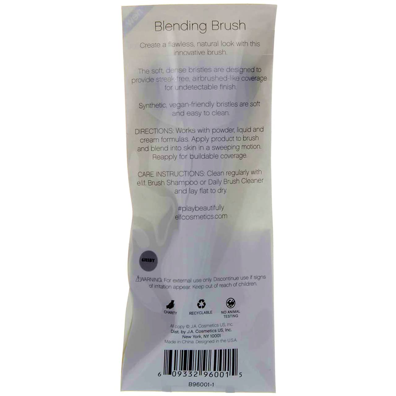 Pack of 2 e.l.f. beautifully bare Blending Brush, 960012 Beauty & Personal Care e.l.f.