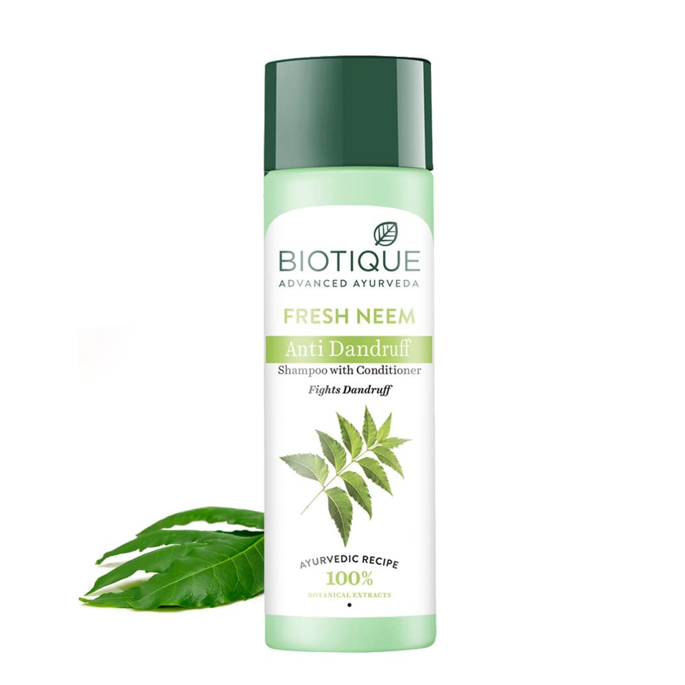 Biotique Margosa Anti-Dandruff Shampoo & Conditioner 190Ml/ 6.42 Fl.Oz I Leaves Hair Fresh, Lustrous And Full Of Natural Body Beauty & Personal Care Biotique