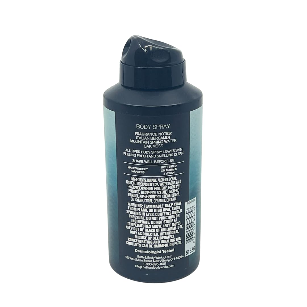 Bath and Body Works Men's Collection Freshwater Deodorizing Body Spray 3.7 Oz. 2 Set. Beauty & Personal Care Bath & Body Works