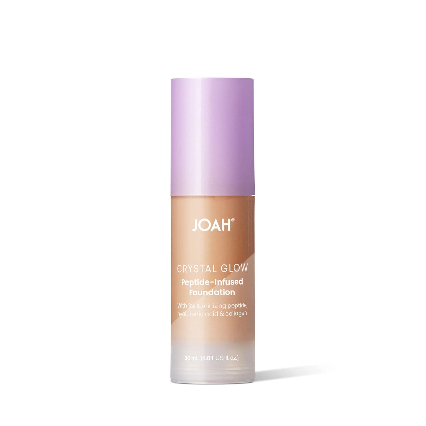 JOAH Crystal Glow Peptide-Infused Foundation, 2-in-1 Multitasking Korean Makeup with Blurring Face Primer, Luminizer, Hydration & Skin Defense for a Beauty & Personal Care KISS