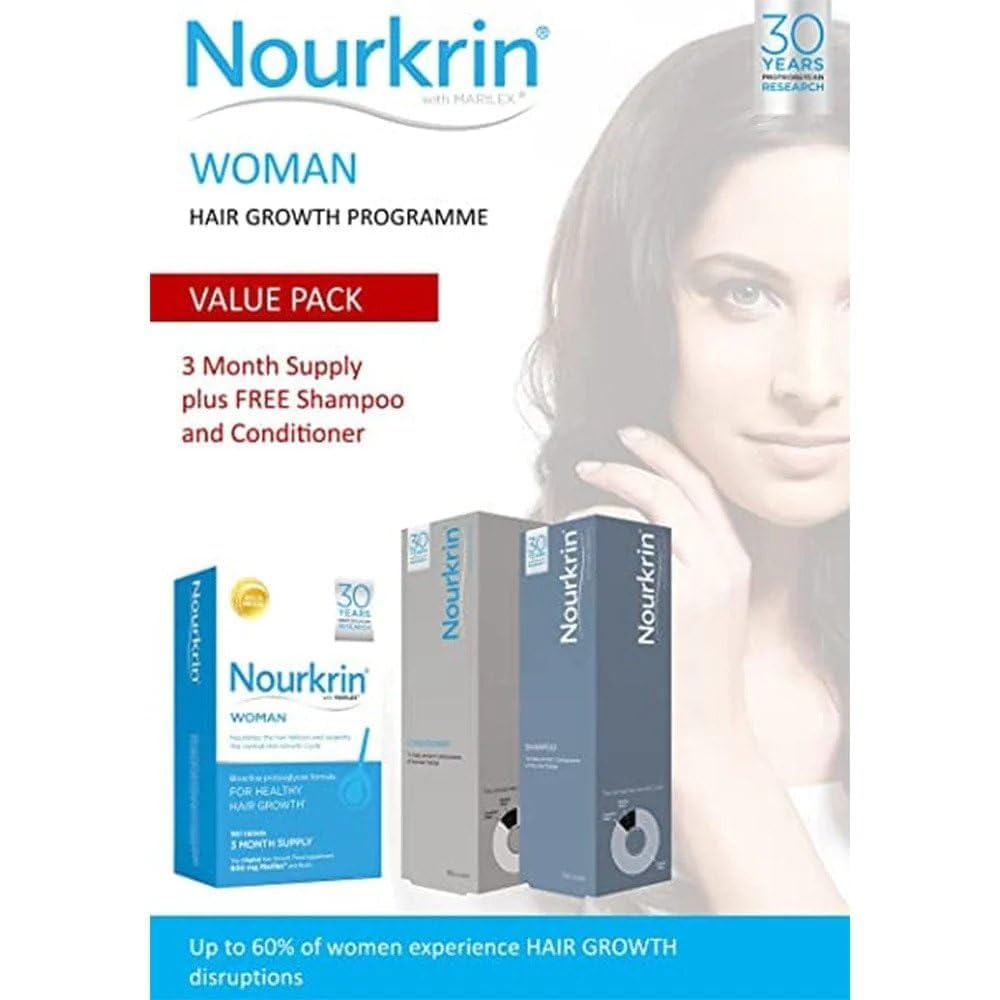 Nourkrin Woman Value Pack 180 Tablets,Shampoo and Conditioner Beauty & Personal Care Nourkrin