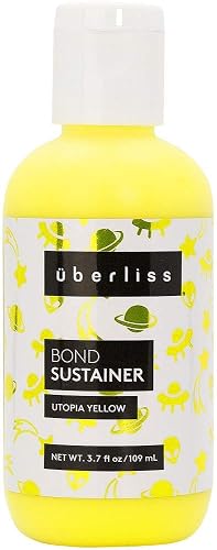 Bond Sustainer Color (Neon Utopia Yellow) 3.7oz Bond - Color Depositing Conditioner - Semi Permanent Direct Dye - Rebuild Broken Bonds - For Healthy Beauty & Personal Care UBERLISS