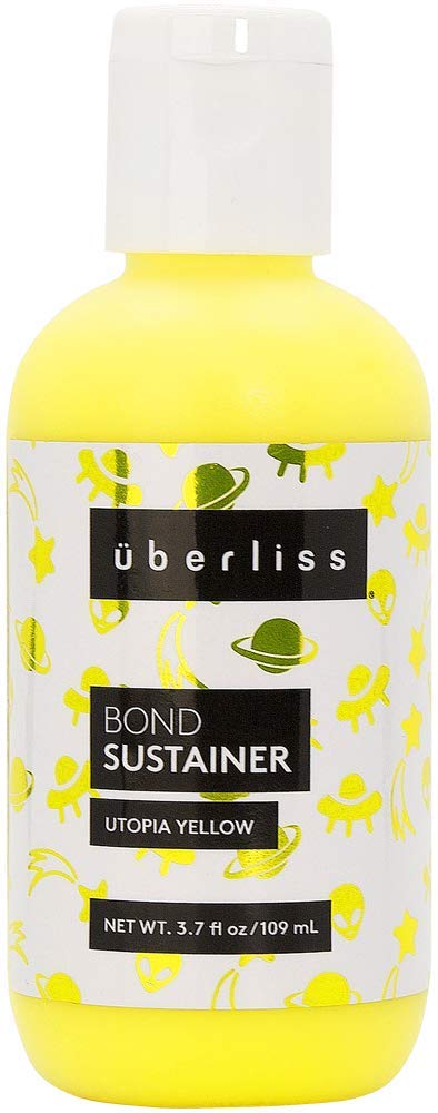 Bond Sustainer Color (Neon Utopia Yellow) 3.7oz Bond - Color Depositing Conditioner - Semi Permanent Direct Dye - Rebuild Broken Bonds - For Healthy Beauty & Personal Care UBERLISS