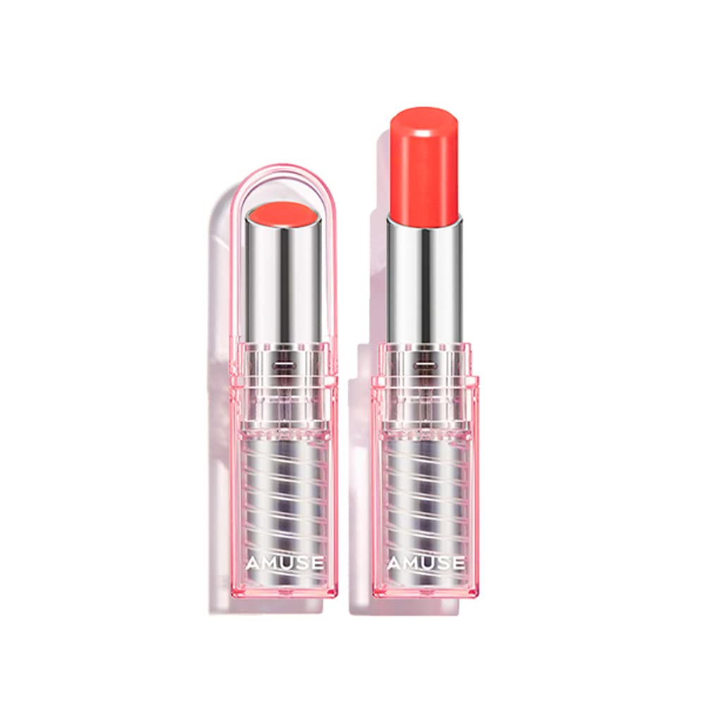 Amuse SEOUL Dew Balm (03 POMELO DEW) - Moisturizing Tinted Lip Balm, Plumping Dewy Lip Gloss, Hydrating Moisturizer, Sheer Tint, Glowy Finish, Vegan Beauty and Personal Care Amuse