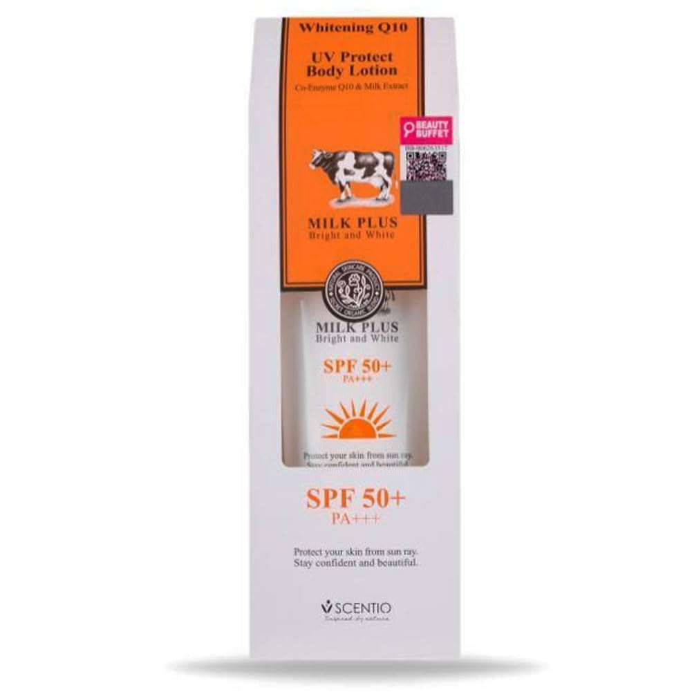SCENTIO MILK PLUS Q10 BODY LOTION SPF 50 PA++ 100 ML Beauty & Personal Care SCENTIO