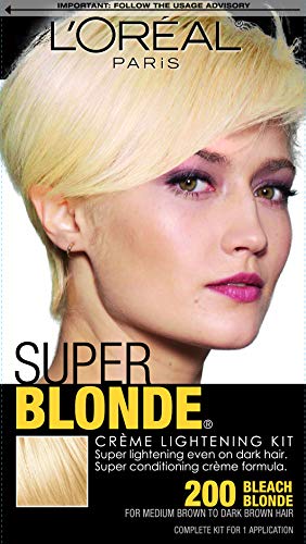 L'Oreal Paris Super Blonde Creme Lightening Kit, 200 Bleach Blonde Beauty & Personal Care L'Oreal Paris