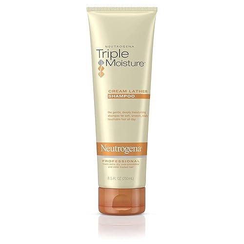 Neutrogena Triple Moisture Cream Lather Shampoo for Extra Dry Hair, Damaged & Over-Processed Hair, Hydrating with Olive, Meadowfoam & Sweet Almond Beauty & Personal Care Neutrogena
