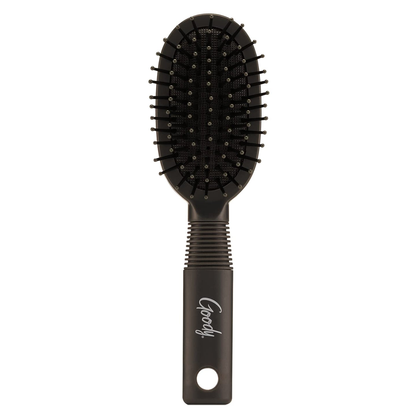 Goody Mini Cushion Hair Brush - Oval Travel Hairbrush for All Hair Types, Tangles Knots With Ease Without Tears or Breakage - Pain-Free Hair Beauty & Personal Care GOODY