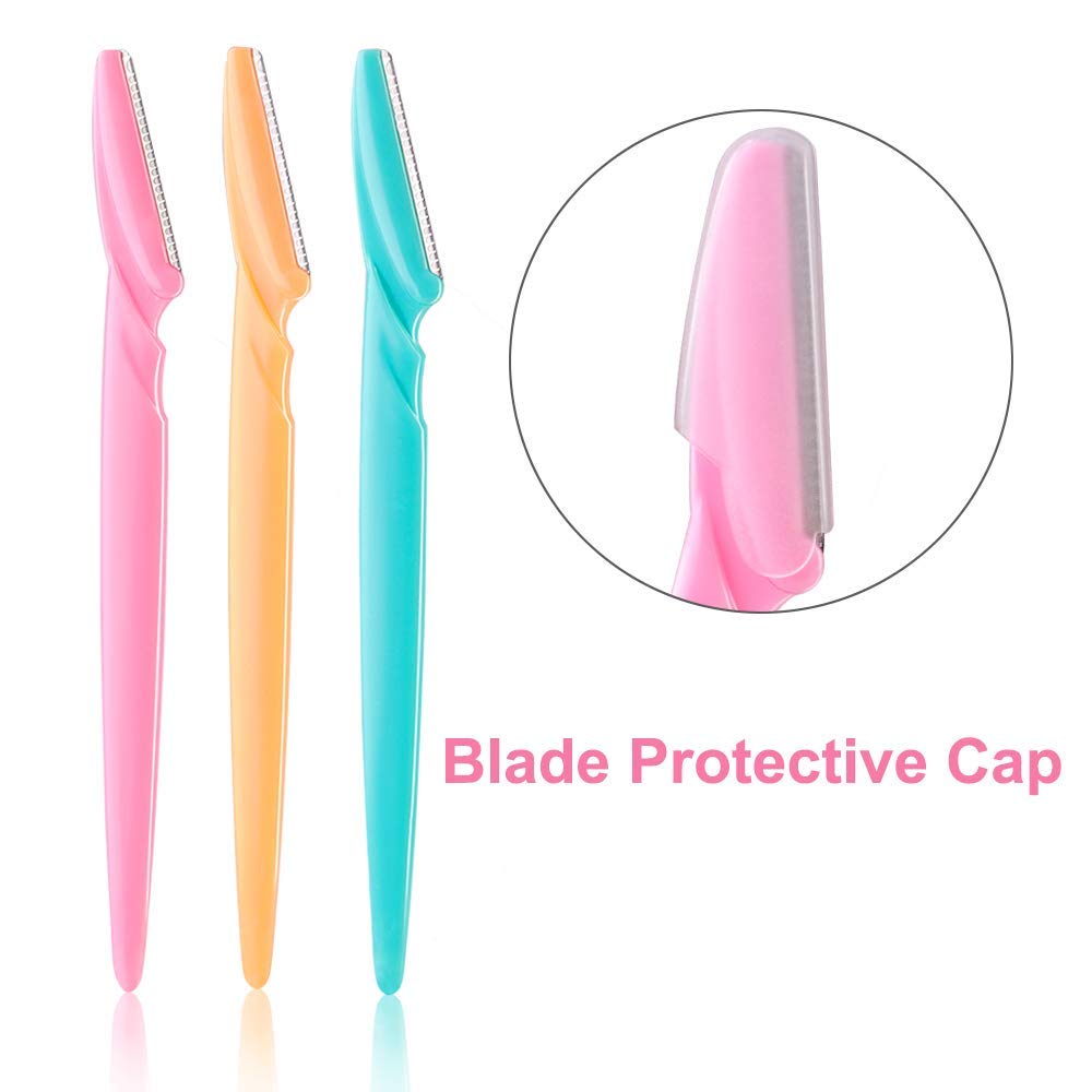 Yzooiyl 24Pcs Eyebrow Facial Hair Razors Precision Trimmer Safety Shaper Shaver Multipurpose for Women and Men with Precision Cover Beauty and Personal Care Yzooiyl