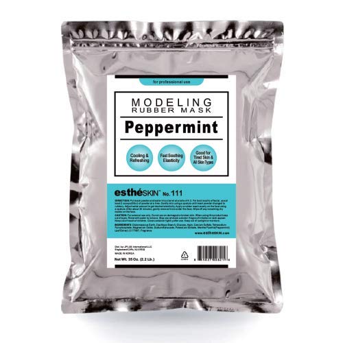 estheSKIN No.111 Peppermint (Cooling) Modeling Mask Powder for Professional Facial Treatment, 35 Oz. (1 pack) Beauty & Personal Care estheSKIN