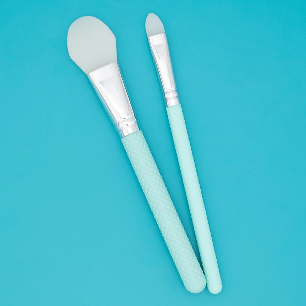 MODA Spa 2pc Silicone Face Mask Applicator Kit - Skincare Brush Set for Creams, Clays & Serums - Vegan & Mess-Free Beauty & Personal Care Royal & Langnickel