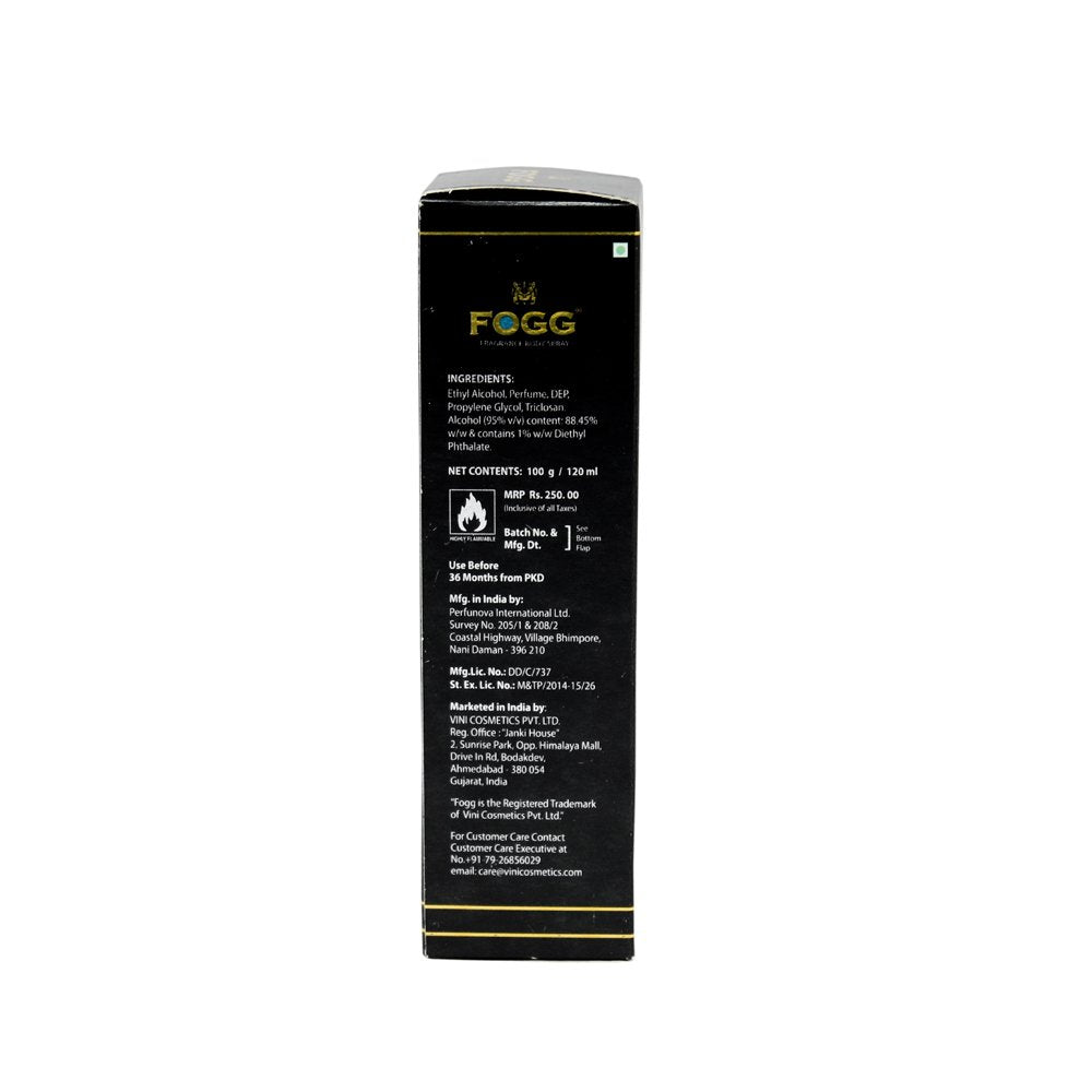 Fogg Fresh Deodorant Aqua Black Series For Men, 120Ml (Set Of 2) Beauty and Personal Care Fogg