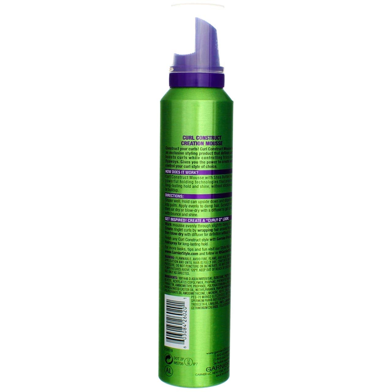 Garnier Fructis Style Curl Construct Creation Mousse Extra Strong Hold 6.80 oz ( Pack of 2) Beauty & Personal Care Garnier