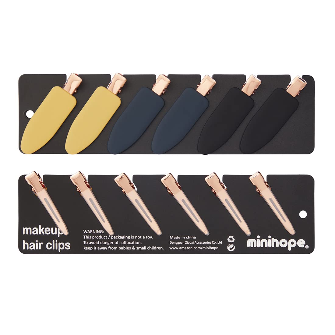 minihope 12 pieces No Bend Hair Clips, No Crease Curl Pin Clips for Makeup Application?2022 style, non-slip.Hair won't get caught between plastic Beauty & Personal Care minihope
