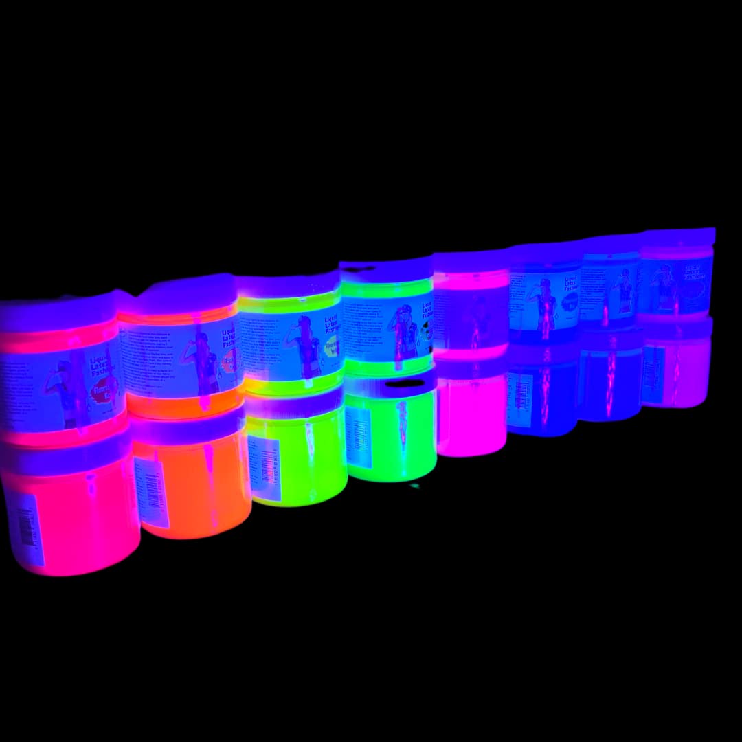 Liquid Latex Blacklight UV Reactive Body Paint, Glow Body Paint, Ideal for Art, Ammonia Free No Odor, Easy On and Off, Cosplay Makeup Beauty & Personal Care Liquid Latex Fashions