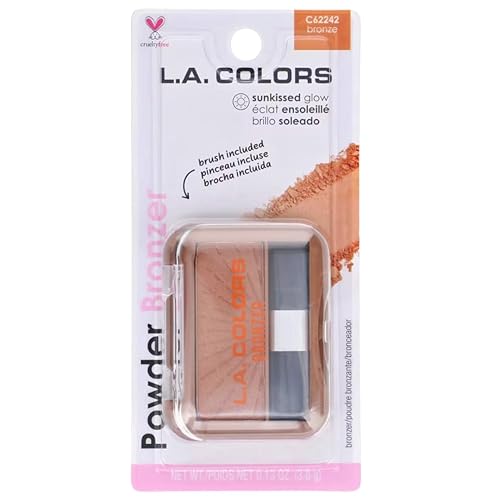 L.A Colors Powder Bronzer with Applicator, C62242 bronze, 0.13 Oz Beauty & Personal Care L.A. COLORS