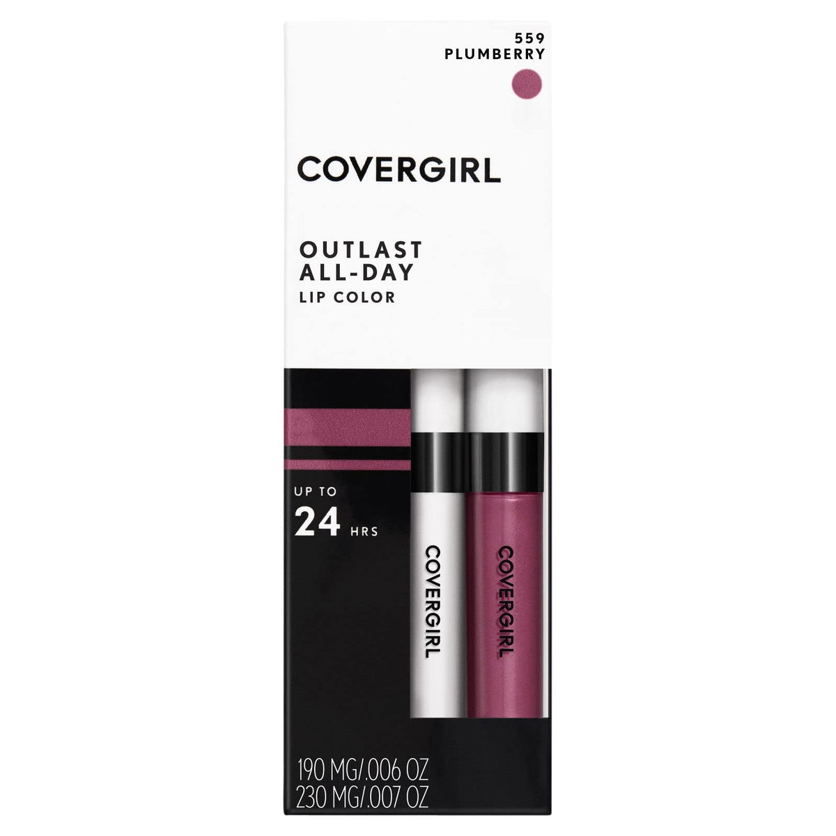 COVERGIRL Outlast All-Day Lip Color With Topcoat, 559 Plum Berry Beauty & Personal Care COVERGIRL