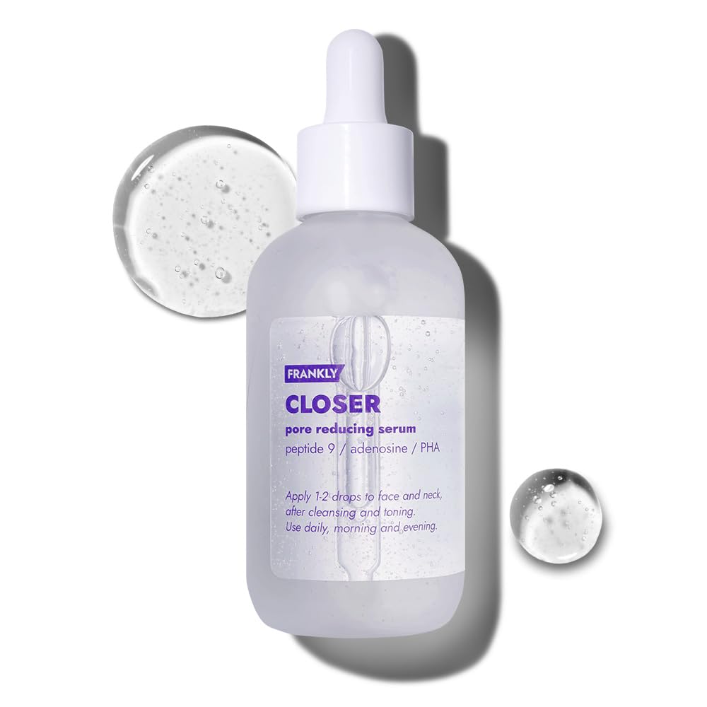 FRANKLY Closer Serum Mega Jumbo | Pore Minimizer Serum | 9 Peptides, Vegan Collagen, Adenosine, PHA | Korean Pore Minimizer for Glass Skin Beauty and Personal Care FRANKLY