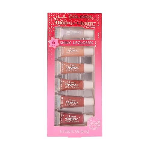 L.A. COLORS Shiny Lipglosses, 6 x 0.20 fl.oz. Beauty & Personal Care L.A. COLORS