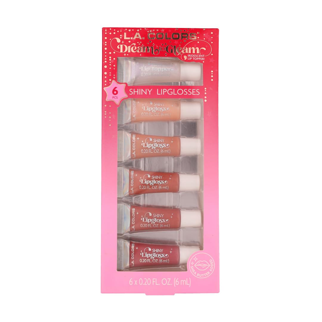 L.A. COLORS Shiny Lipglosses, 6 x 0.20 fl.oz. Beauty & Personal Care L.A. COLORS