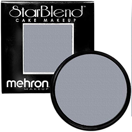 Mehron Makeup StarBlend Cake Makeup | Wet/Dry Pressed Powder | Powder Foundation | Monster Grey Face Paint & Body Paint 2 oz (56g) Beauty & Personal Care Mehron