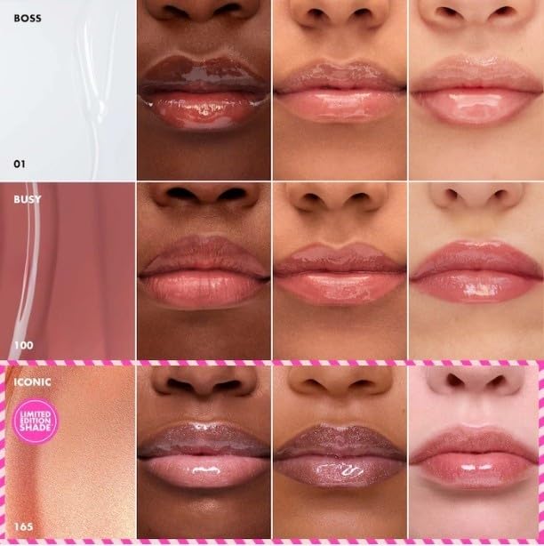 SEPHORA Collection Glossed Lip Gloss Trio Gift Set - 3 x 5 mL Glossed Lip Gloss in 01 Boss, 100 Busy and165 Iconic. Beauty & Personal Care SEPHORA