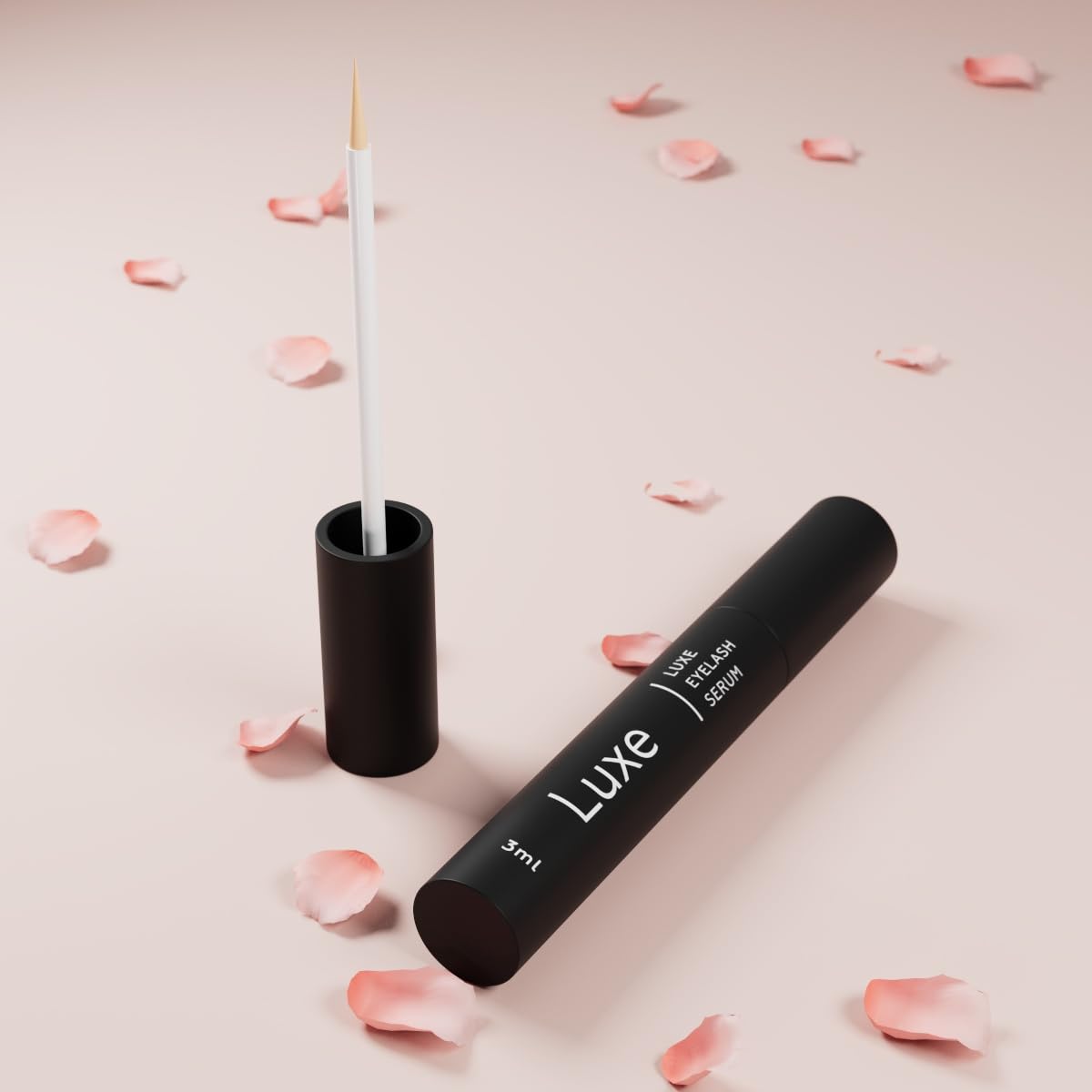 Luxe Cosmetics Eyelash Serum (3mL) Eyelash Growth Serum for Thicker, Longer & Fuller Lashes - Premium Lash Growth, Volume Lashes - Visible Results Beauty & Personal Care LUXÉ