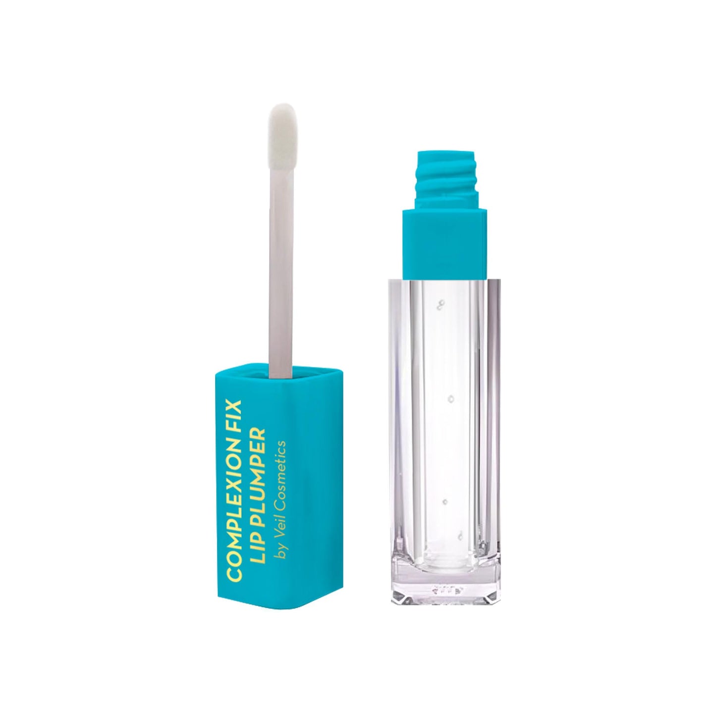 Veil Cosmetics - Lip Plumper Gloss - Non-Sticky Clear Hydrating + Plumping - Hyaluronic Acid Instantly Fuller Lips - High Shine + Long Lasting - Beauty & Personal Care Veil Cosmetics