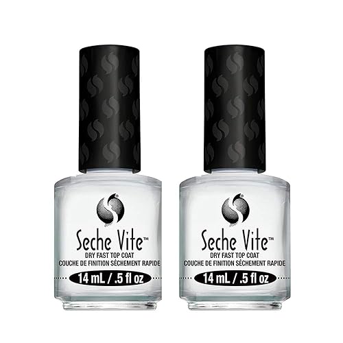 Seche Vite Dry Fast Top Coat for Nail Polish and Manicure, 0.5 oz, 2-pack Beauty & Personal Care Seche