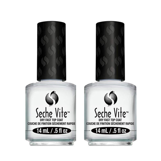 Seche Vite Dry Fast Top Coat for Nail Polish and Manicure, 0.5 oz, 2-pack Beauty & Personal Care Seche